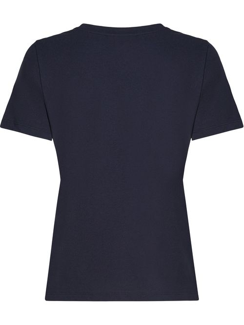 Remera de corte regular con logo script