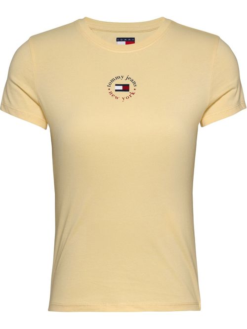Remera de corte slim con logo circular