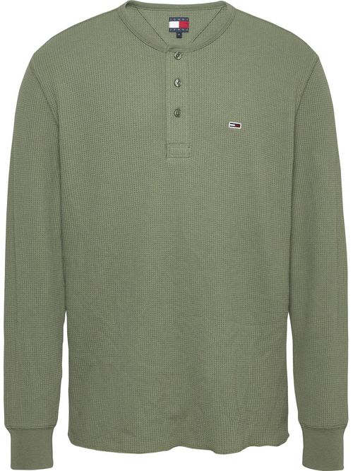 Remera de cuello henley de corte regular