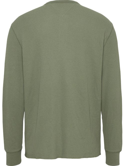 Remera de cuello henley de corte regular