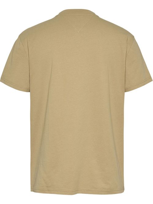 Remera de cuello redondo con logo lineal