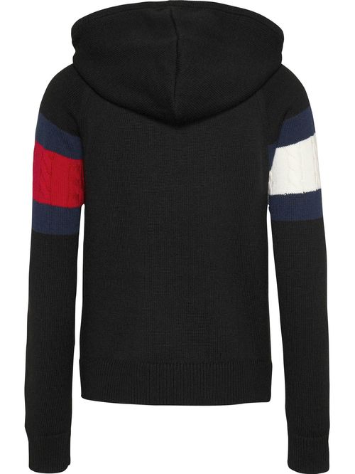 Sweater con capucha y logo