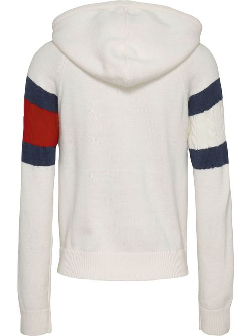 Sweater con capucha y logo