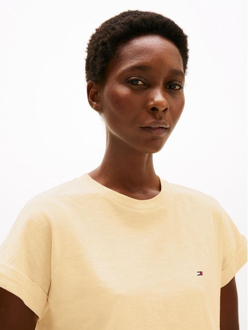 Remera texturizada de cuello redondo