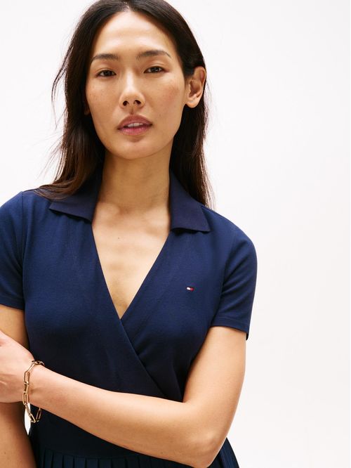 Vestido chomba 1985 midi y cruzado