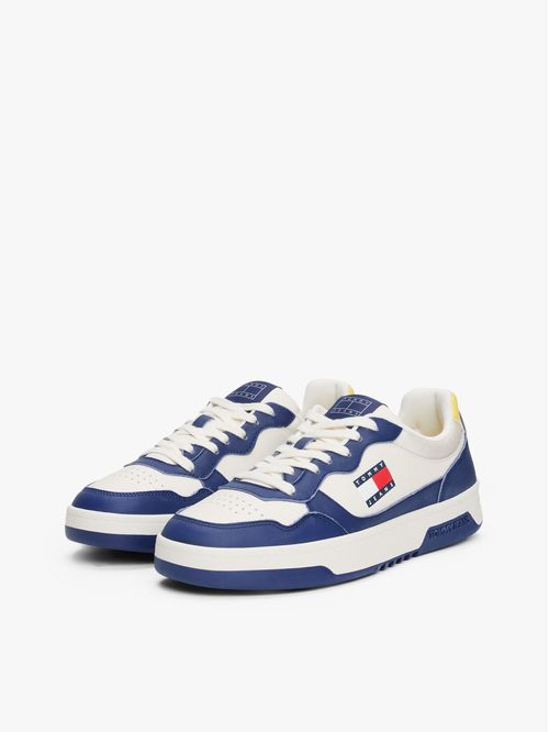 Zapatillas de piel color block