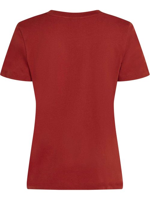 Remera con cuello redondo y logo distintivo