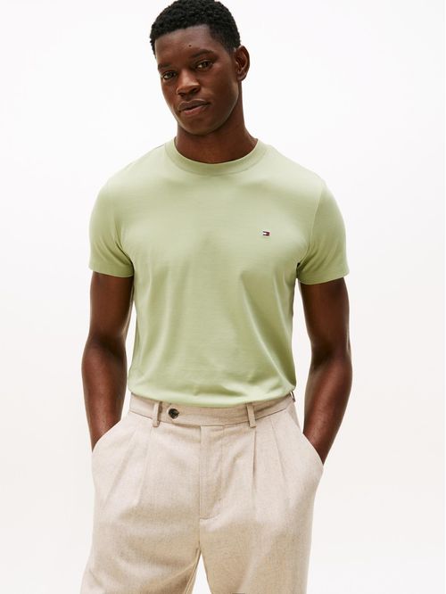 Remera de tejido interlock con corte slim