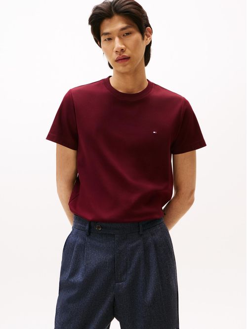 Remera de tejido interlock con corte slim