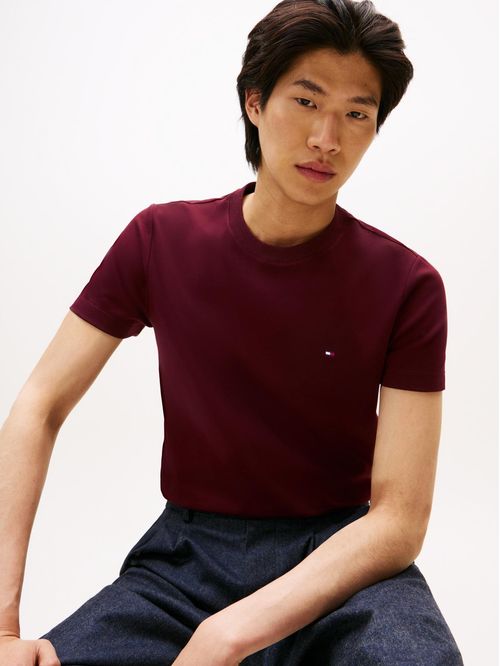 Remera de tejido interlock con corte slim