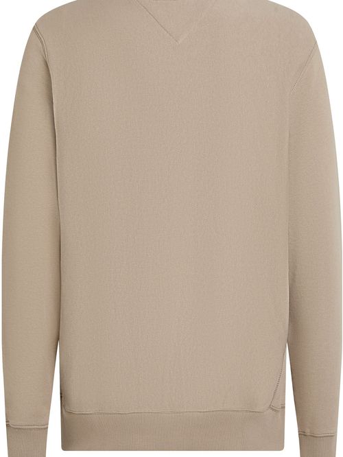 Buzo con logo arqueado y cuello redondo