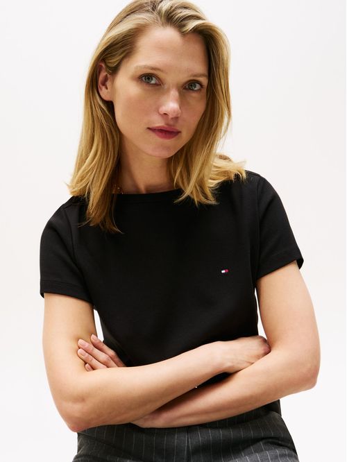 Remera de corte regular con diseño de rayas