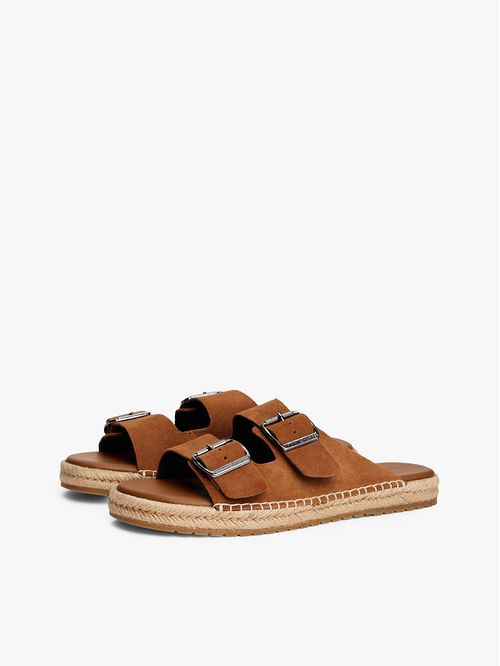 Sandalias de ante con hebilla