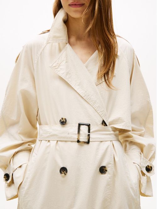 Gabardina ligera de corte oversize